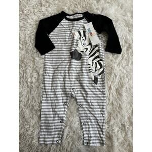 Peppy Mini Sz. 12 Mo. One Piece Zebra Outfit. New W/ Tags. Adorable